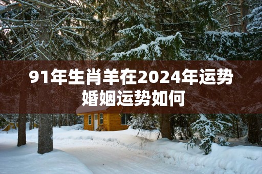 91年生肖羊在2025年运势 婚姻运势如何