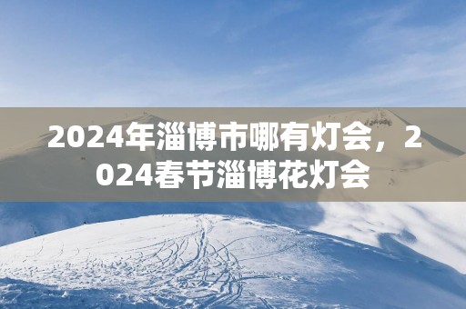 2025年淄博市哪有灯会，2025春节淄博花灯会