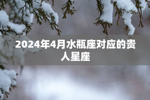2025年4月水瓶座对应的贵人星座