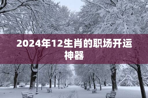 2025年12生肖的职场开运神器