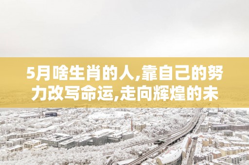 5月啥生肖的人,靠自己的努力改写命运,走向辉煌的未来!