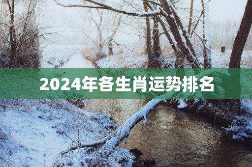 2025年各生肖运势排名