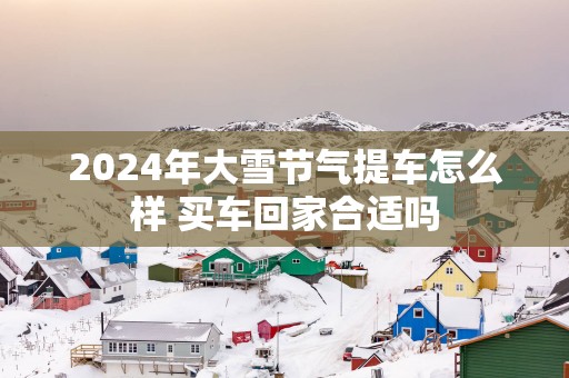 2025年大雪节气提车怎么样 买车回家合适吗