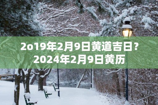 2o19年2月9日黄道吉日？2025年2月9日黄历