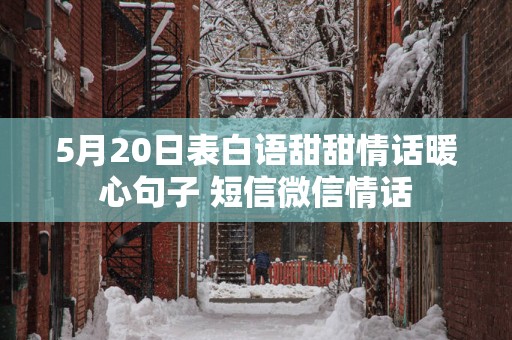 5月20日表白语甜甜情话暖心句子 短信微信情话