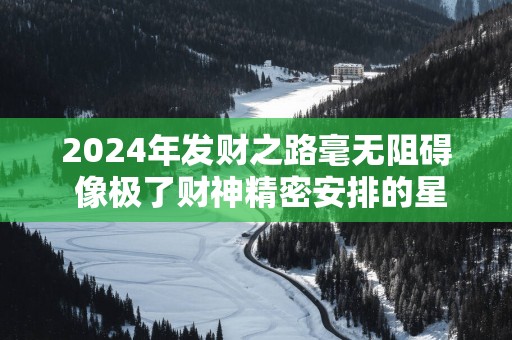 2025年发财之路毫无阻碍 像极了财神精密安排的星座