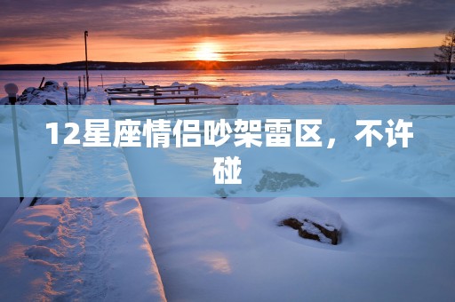 12星座情侣吵架雷区，不许碰