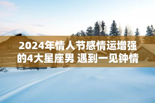 2025年情人节感情运增强的4大星座男 遇到一见钟情的人