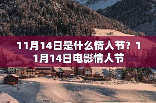 11月14日是什么情人节？11月14日电影情人节