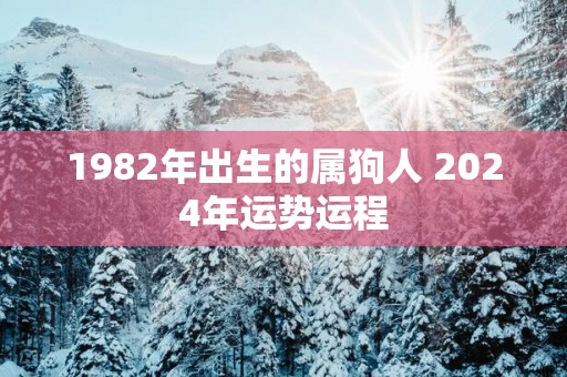 1982年出生的属狗人 2025年运势运程