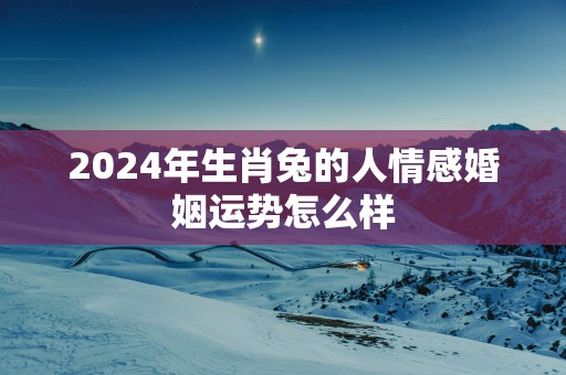 2025年生肖兔的人情感婚姻运势怎么样