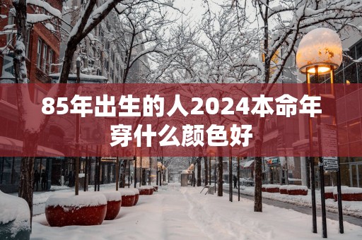 85年出生的人2025本命年穿什么颜色好