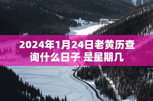 2025年1月24日老黄历查询什么日子 是星期几