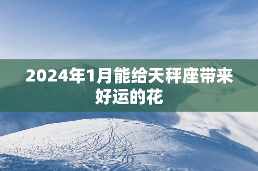 2025年1月能给天秤座带来好运的花