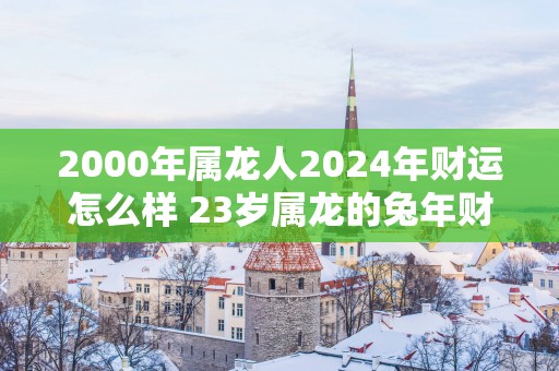 2000年属龙人2025年财运怎么样 23岁属龙的蛇年财气好吗