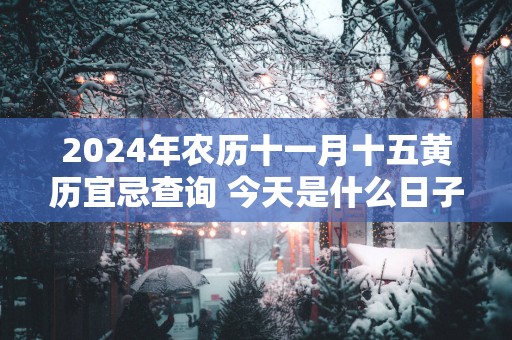 2025年农历十一月十五黄历宜忌查询 今天是什么日子