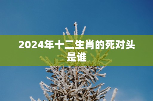 2025年十二生肖的死对头是谁