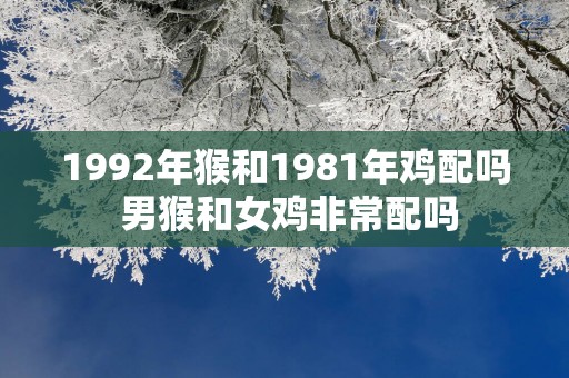 1992年猴和1981年鸡配吗 男猴和女鸡非常配吗