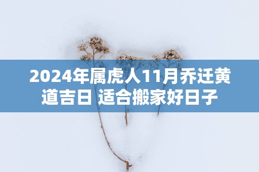2025年属虎人11月乔迁黄道吉日 适合搬家好日子
