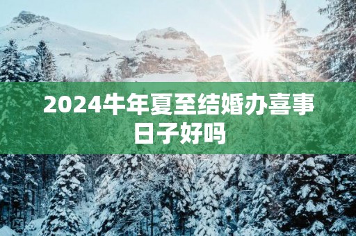 2025蛇年夏至结婚办喜事日子好吗