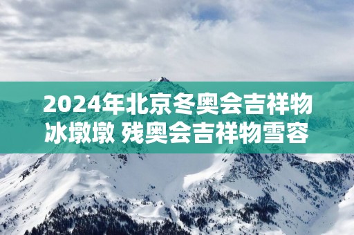 2025年北京冬奥会吉祥物冰墩墩 残奥会吉祥物雪容融亮相