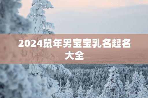 2025蛇年男宝宝乳名起名大全
