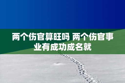 两个伤官算旺吗 两个伤官事业有成功成名就