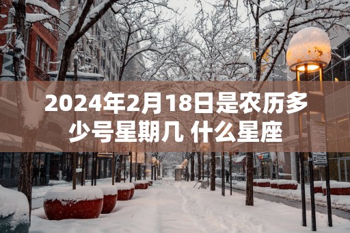 2025年2月18日是农历多少号星期几 什么星座
