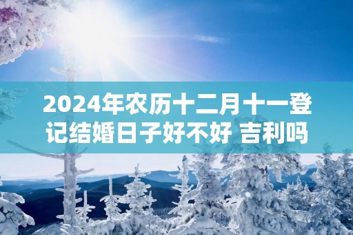 2025年农历十二月十一登记结婚日子好不好 吉利吗