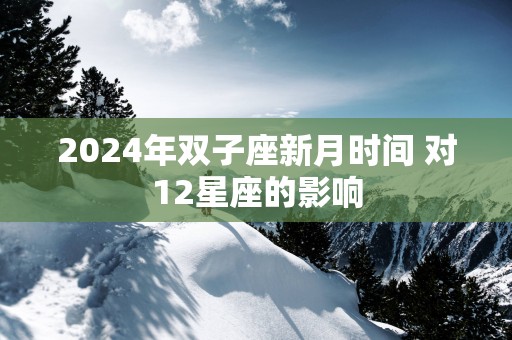 2025年双子座新月时间 对12星座的影响