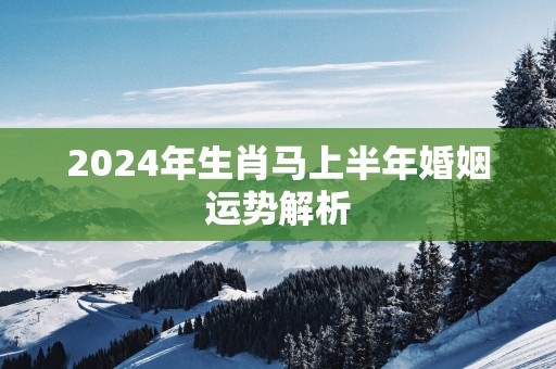 2025年生肖马上半年婚姻运势解析