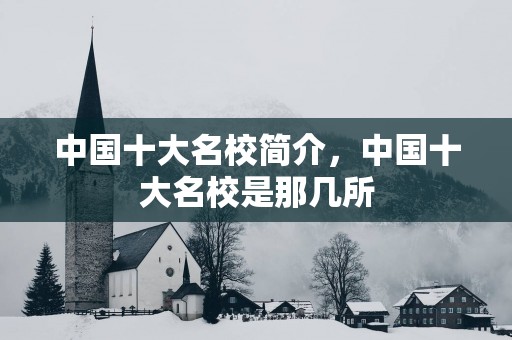 中国十大名校简介，中国十大名校是那几所