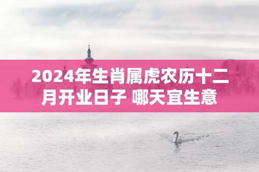 2025年生肖属虎农历十二月开业日子 哪天宜生意