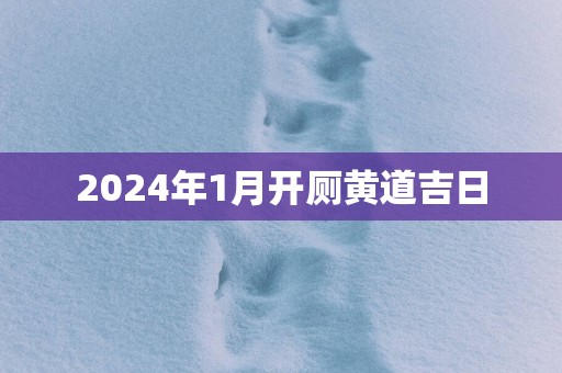 2025年1月开厕黄道吉日