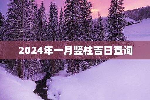 2025年一月竖柱吉日查询