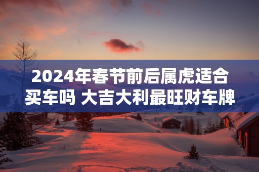 2025年春节前后属虎适合买车吗 大吉大利最旺财车牌数字