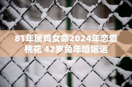 81年属鸡女命2025年恋爱桃花 42岁蛇年婚姻运