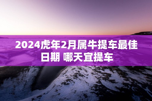 2025蛇年2月属牛提车最佳日期 哪天宜提车