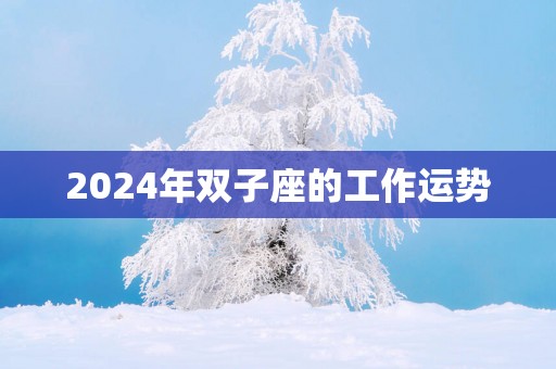 2025年双子座的工作运势