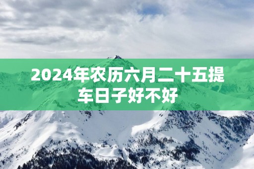 2025年农历六月二十五提车日子好不好
