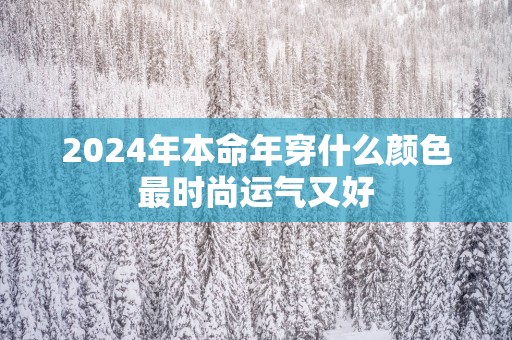 2025年本命年穿什么颜色最时尚运气又好