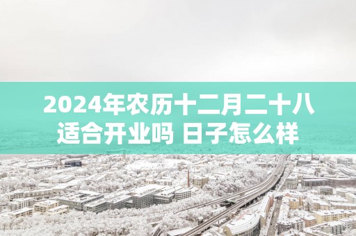 2025年农历十二月二十八适合开业吗 日子怎么样