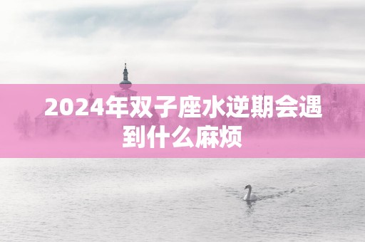 2025年双子座水逆期会遇到什么麻烦