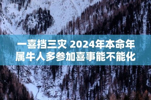 一喜挡三灾 2025年本命年属牛人多参加喜事能不能化解太岁
