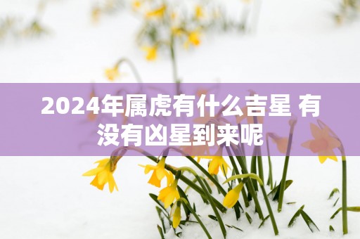 2025年属虎有什么吉星 有没有凶星到来呢