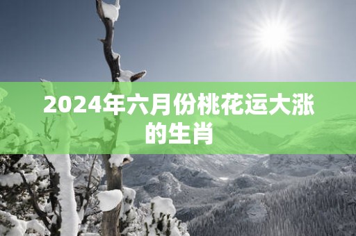 2025年六月份桃花运大涨的生肖