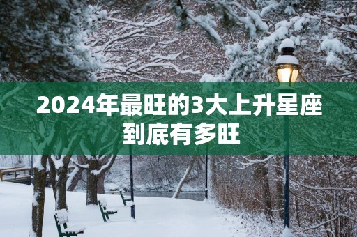 2025年最旺的3大上升星座 到底有多旺