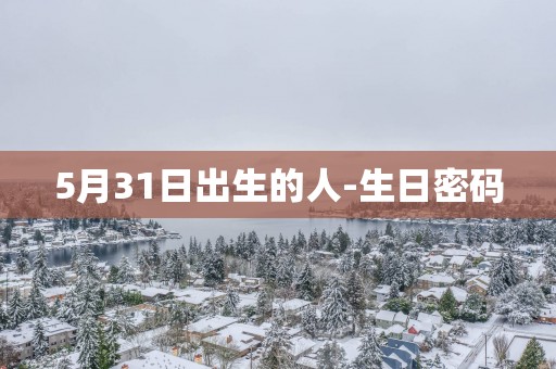 5月31日出生的人-生日密码