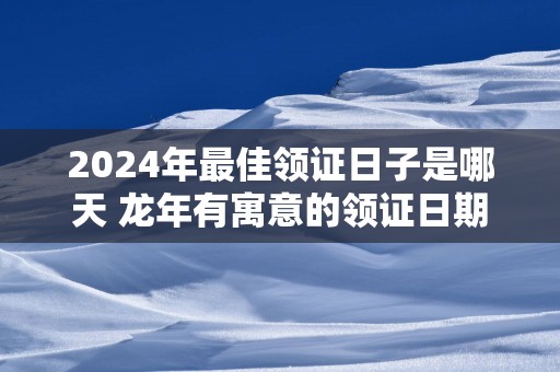 2025年最佳领证日子是哪天 蛇年有寓意的领证日期