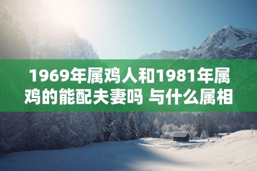 1969年属鸡人和1981年属鸡的能配夫妻吗 与什么属相最配